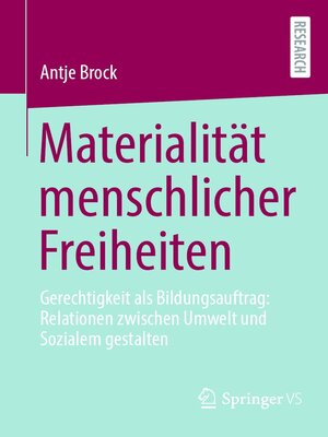 cover image of Materialität menschlicher Freiheiten